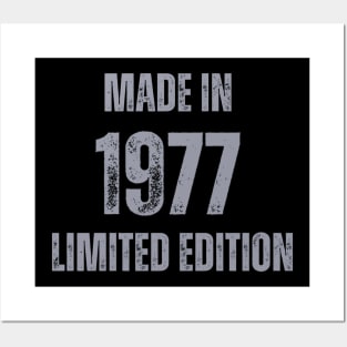 Vintage Made in 1977 , Limited Edition  , Gift for Mom Dad Birthday Posters and Art